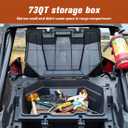 KEMIMOTO PRO XP Cargo Box 73QT Compatible with 2020-2026 Polaris RZR PRO XP/4 2022-2024 RZR Turbo R/4, 2025-2026 Pro S UTV Rear Storage Gear Tool Bed Box Polyethylene Two Lockable Latches 2883751
