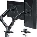 Ekisemio Dual Monitor Stand, Full Adjustable Monitor Desk Mount for 1332 Computer Screens