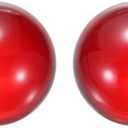 uxcell 2pcs Clear Acrylic Contact Juggling Ball Practice Juggling Ball for Beginners and Single Balls Tricks 1"- 25mm Red