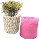 Skull Succulent Flower Pot Silicone Mold Concrete Planter Vase Cement Mold Plaster Epoxy Resin Pen Brush/Candle Holder Polymer Clay Mould (B)