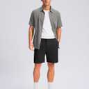 Pudolla Men's Casual Shorts 7"/9"/5" Lightweight Golf Shorts with 3 Pockets Stretch Quick Dry Comfy Work Shorts Size L7/2XL