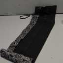 DIYOMR 24/36/72 Slots Pencil Wrap Pencil Rolls, Artist Colored Pencils Roll Up Bag Short Brushes Pouch Case Pencils Organizer for Drawing Coloring and Sketching (Black Leaves, 72slots)