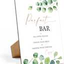 Eucalyptus Wedding Decor, Bridal Shower Decorations, Bachelorette Party Decorations, Parfait Bar, 811 Wooden Play Sign with Stand for Wedding Open Bar Decor- LP020
