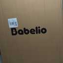 Babelio Baby Gate for Stairs, Kitchen & Doorways, No Bottom Bar| One-Handed Operation| Auto-Close| Hardware Mount (Drill Needed) Safety Dog/Pet Gate (Black - B17, 26-43" W, 28" H)