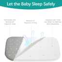Bassinet Mattress Pad 33" x 20" x 1, Fits Baby Delight, Jimglo, BCOL, BabyBond YADAQE, Koolerthings and Angelbliss Bassinet, Waterproof Lining Breathable Soft, Baby Foam with Removable Zippered Cover
