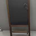 Hosim LED Message Writing Board 24"x16", Standing A-Frame Wooden LED Message Board Illuminated Erasable Neon Menu Sign, 8 Colors Markers & 16 Lighting Colors Flashing DIY Chalkboard Drawing Board