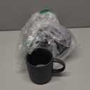 famiware Coffee Mug Set for 4, Star 12 oz Catering Mugs Cup Set with Handle for Coffee, Tea, Cocoa, Milk  Ceramic Stoneware Drinkware Set, Matte Dark Charcoal