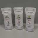 Dove Aluminum Free Deodorant for Women 3 Count Coconut and Pink Jasmine 72 hour odor protection 2.6 oz