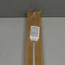 2 Pack White Tension Curtain Rod for Windows 28 to 48 inch, Adjustable Expandable Pressure Spring Curtain Rod No Drilling, 7/8" Curtain Rod for Bedroom Doorway Closet Door