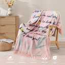Geniospin Throw Blanket Gifts for Sister, Dear Sister Blanket for Birthday Presents, Super Soft Flannel Throw Blanket for Christmas for Couch Bed Sofa, Warm and Cozy