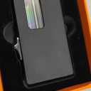 Extra Wide Flame Butane Lighters, Gravity Sensing Shake to Ignite, Adjustable Flame Size, USB-C Charging and Refillable Lighter with Safety Lock (Fuel Not Included) (Black)