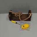 M&G House Newborn Photography Props Swing Prop Wooden Swing Baby Photo Props Wooden Prop Swing Baby Photoshoot Props Newborn Photography Accessory (Brown, 6 Sunflowers) (02 Brown Color)