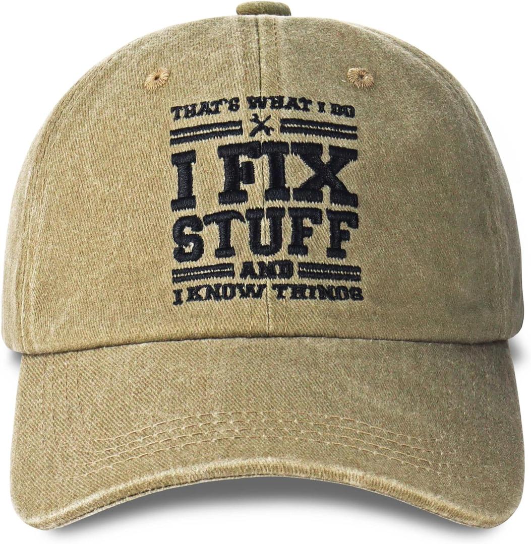 Mens Hats Baseball Cap Gifts for Men Husband Dad Birthday | Gifts for Men Who Have Everything Christmas Anniversary Fathers Day
