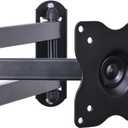 VideoSecu ML12B TV LCD Monitor Wall Mount Full Motion 15 inch Extension Arm Articulating Tilt Swivel for Most 19"-31" LED TV Flat Panel Screen with VESA 100x100, 75x75 1KX