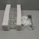 YUANYE 4 Set 24oz Glass Cups with Lids and Strawst, Glass Tumbler With Handle, Wide Mouth Reusable Mason Jars Drinking Glass Set,Ice Coffee Cups for Tea,Juice,Smoothies,Boba Cup for Cold & Hot Drinks