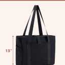 Large Light Weight Tote Bag for Women, Yoga Gym Beach Travel Bag, Fits 15.6" Laptop & Yoga Mat, Waterproof Taslon