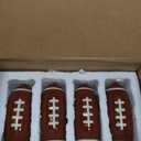 Layhit 4 Pcs Football chip Bowl Football Party Ceramic Condiment Server Chip and Dip Bowls Serving Dishes for Birthday, Tailgate Party Decorations