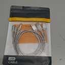 1.5ft iPhone Charging Cable Short, 3-Pack Braided USB A to Lightning Cord CarPlay [MFi Certified] Compatible with Apple iPhone 14 13 12 11 Pro/Max/Mini Xs SE2, Short Lightning Cable for Car (Silver)