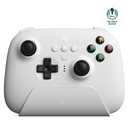 8Bitdo Ultimate 2.4G Wireless Controller, Hall Effect Joystick Update, Gaming Controller with Charging Dock for PC, Android, Steam Deck & Apple (White)