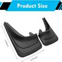 2 PCS Mud Flaps, 8.27 12.60 Inches Mud Guards, Flexible Front & Rear Mudflaps Protection Shield, Universal for Car, Truck, SUV (Black)