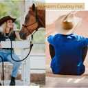 Western Cowboy Hat Wide Brim Outdoor Fedora Hat (Coffee)