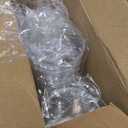 Lamosi 100 Pack 20 oz Clear Plastic Cups with Lids and Straws, Disposable Iced Coffee Cups with Lids for To-Go Cold Drinks, Smoothies and Slushie
