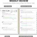 2 x 2026 Planner - Weekly and Monthly Planner, January 2026 to December 2026, Spiral Bound 2026 Calendar Planner Book, Inner Pocket, Perfect for Office Home School Supplies - A5 (6.3" x 8.5"), Stone Gray