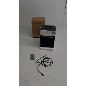 Portable Air Conditioners for Bedroom, Dual Motor Evaporative Air Cooler with 3 Speeds & 3 Mist, 7 Color Night Light Cooling Fan with 2-8H Timer, 1100ML Personal AC Unit for Office Room