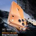 TAURI for iPhone 17 Pro Max Case, Full Camera Protection with Screen Protector, Anti-Yellowing Military-Grade Protection Shockproof Slim Phone Case for iPhone 17 ProMax, Clear