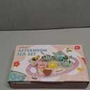 Wooden Tea Set for Little Girls Play Food Pretend Play Kitchen Accessories for 3 4 5 Years Old Girls and Boys Toddler Princess Tea Time Party Food Toys