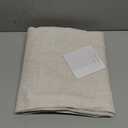 jinchan Beige Linen Curtains 84 Inch Length 2 Panels Set, Light Weight Semi Sheer Grommet Curtains for Bedroom Farmhouse Light Filtering Narrow Window Drapes 2 Panels for Living Room W38 x L84