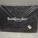 Dog Car Seat Cover for Back Seat, Hard Bottom Back Seat Extender for Dogs, Waterproof Dog Hammock for Truck Support to 400lbs, Car Seat Protector for Cars, Trucks, SUV, Jeep (Universal-PU-Orange)