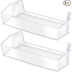 MIFLUS W11239961 W10900538 Door Bin Replacement,Refrigerator Door Shelf Compatible for WhirlPool Refrigerator Shelf Replaces 4591452 AP6333410 PS12578777 EAP12578777 Shelves 2Packs
