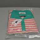 ZESICA Sweatshirts for Womens Long Sleeve Lapel V Neck Striped Oversized Tops (Small, Pink)