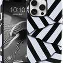 Stripe Case for iPhone 16 Pro, Art Vintage Cute Aesthetic Phone Case Shockproof Design Trendy Stylish Kawaii Protective Cover Women Girls