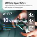 TP-Link Deco BE63 Tri-Band WiFi 7 BE10000 Whole Home Mesh System- 6-Stream 10 Gbps, 4X 2.5G Ports Wired Backhaul, 4X Smart Internal Antennas, VPN, MU-MIMO, HomeShield, Free Expert Support (1-Pack)