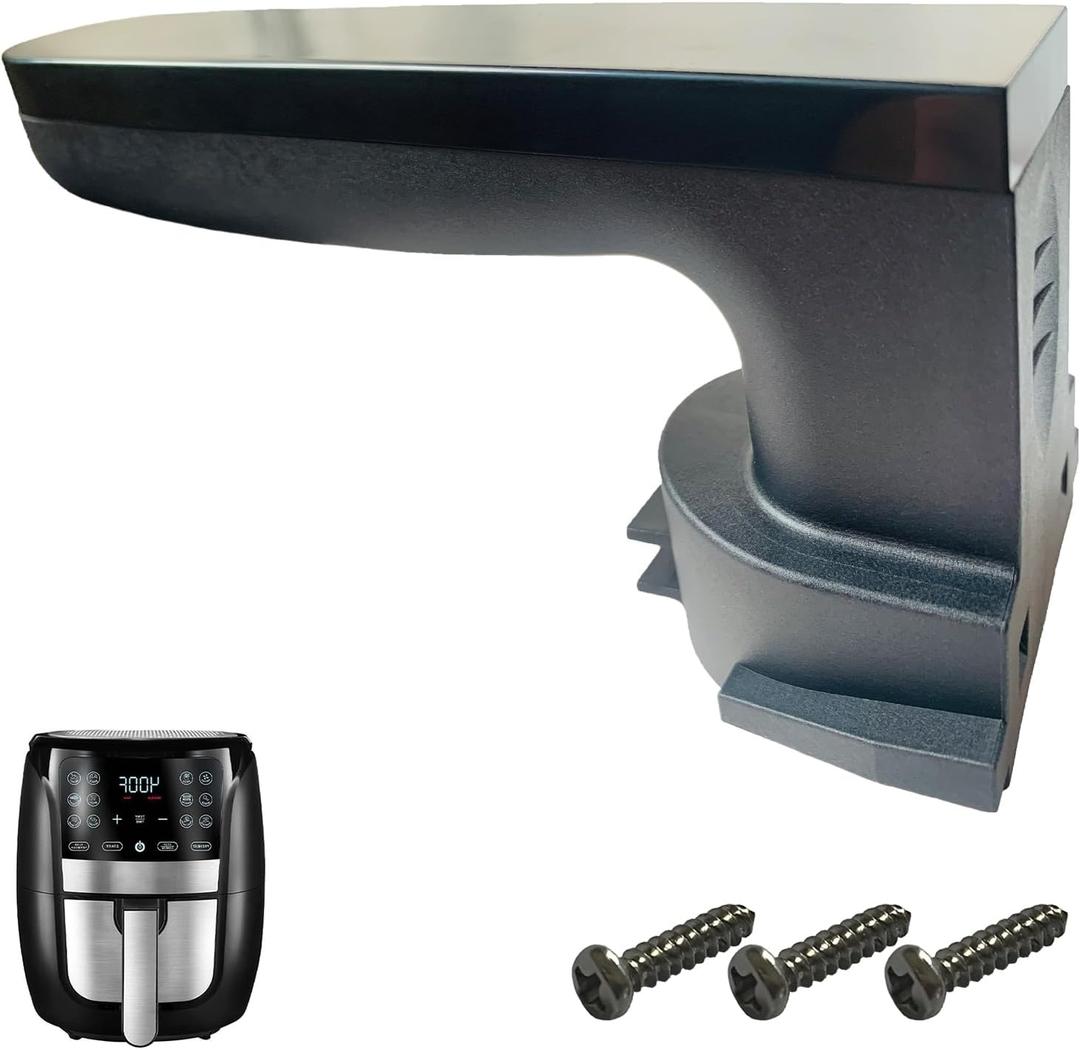 Air Fryer Handle Replacement Parts for 6QT Gourmia GAF698 Air Fryer, Premium Air Fryer Handle for Gourmia 6QT Air Fryer, Ergonomic Design, Dishwasher Safe