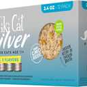 Tiki Cat Silver Wet Cat Food for Seniors, Variety Pack, 2.4 oz. Cans (12 Count) (EXP 11/01/28)