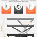 DIHOOL Electric Scissor Lift Table, 350Lbs Capacity, 7.68"-26.77" Height Adjustable Lifting Platform, Super Quiet with Remote & WiFi Control, Obstruction Detection, AC/DC Power for Home/Industrial Use