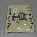 2 x Funny Mouse Pad with Non-Slip Rubber Base, Home Office Decor Desk Accessories, It's Fine I'm Fine Everything is Fine,Personalized Design Mouse Pads for Desk,