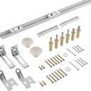 Richelieu Hardware 14028WBC Onward Bi-Fold Door Hardware Kit 72 in (1820 mm), Track White