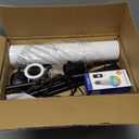 Smart LED Floor Lamp with APP Control & RGB Colors - Dimmable Standing Lamp for Living Room, Bedroom, Gaming - Remote, Timer, 9W Bulb Included, 67" Modern Tall Lamp (black pole + white shade)