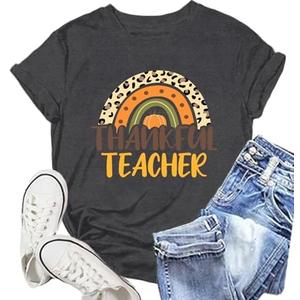 NEWKA Thanksgiving Day Shirt for Women Gobble Turkey Tshirt Thanksgiving Tee Tops Size 2XL