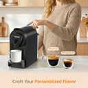 CHULUX Upgrade Baf-Pro Espresso Machine for Nes Original Pods, 20Bar Rapid Extraction Home Espresso Coffee Maker for Espresso & Lungo, Black