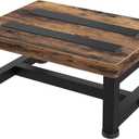 Wooden Step Stools for Adults Kids with Non-Slip Rubber Feet, Heavy Duty Stepping Stools with 500-LBS Capacity for Bedroom Kitchen Bathroom, Bed Steps for High Beds, Easy to Assemble, Rustic Brown