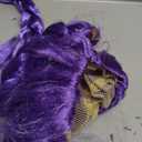 Long Purple Braid Wig Purple Braid Wigs for Women Cartoon Movie Halloween Cosplay Costume Animie Wigs