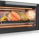 Nuwave Bravo Pro Smart Air Fryer Toaster Oven Combo, Airfryer Convection Oven Countertop, 10-in-1 Functions with Quicker & Even Crisp Technology, 1800W, 50-450°F, PFAS-Free, 21QT, Black, 21qt Capacity