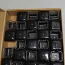 28 Pcs Chair Leg Sliders for Carpet, Square Chair Leg Floor Protectors Glides, Silicone Furniture Leg Protectors Caps, Carpet Protectors Table Feet Teflon Covers Pads (Fit:1-1/8" ~ 1-1/2")