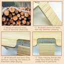 Wooden Hamster Platform with Ladder Rat Climbing Activity Playground Platform Cage Accessories Decor for Dwarf Syrian Hamster Gerbil Rat Mice (Left)