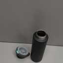 Insulated Water Bottle with Straw - Encool Stainless Steel Water Bottle with Push Button Lid, Leak-Proof & BPA-Free, Keeps Cold for 24 Hours for Sports, Travel, Gym (24 oz, Tuna Grey-Green)